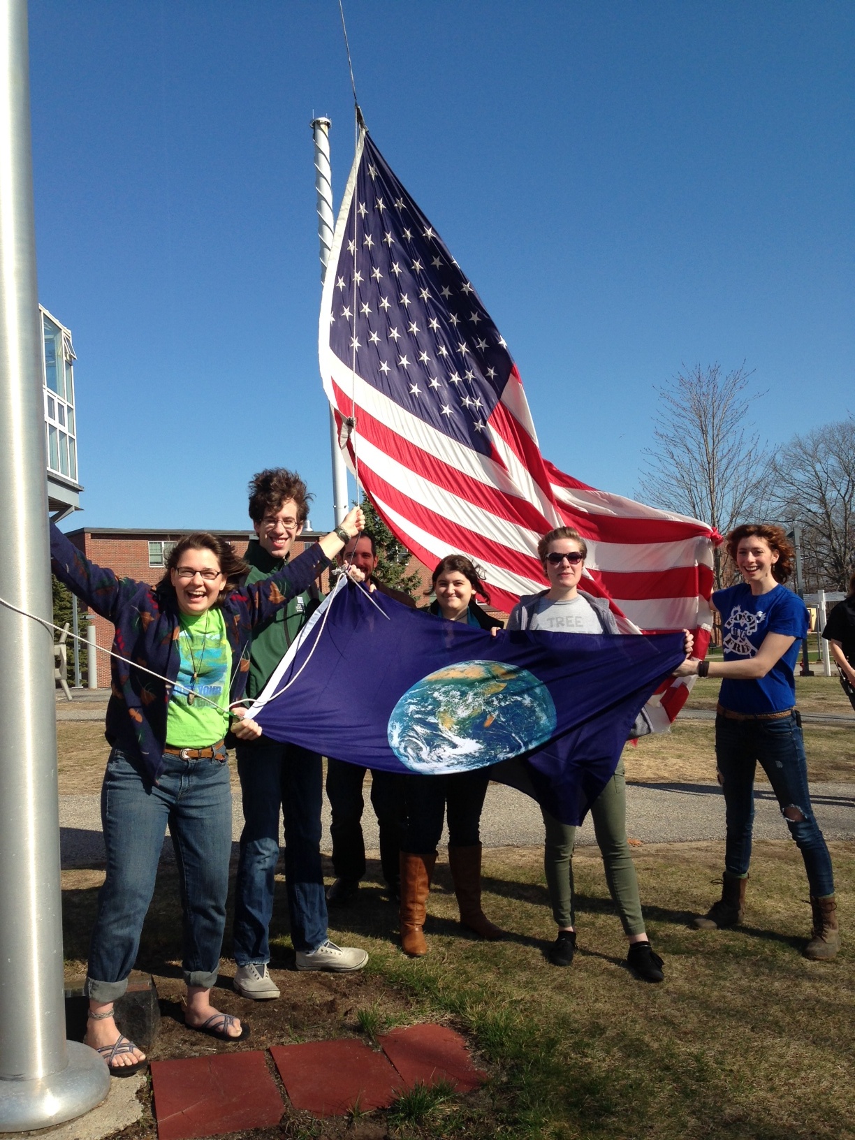 Earth flag image