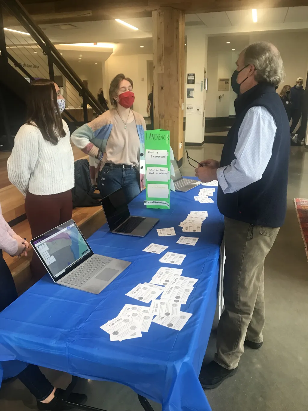 Students at Environmental Justice Fair