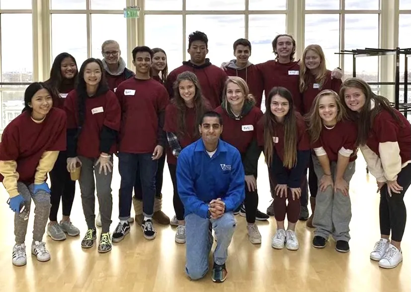 Social Work student and peers