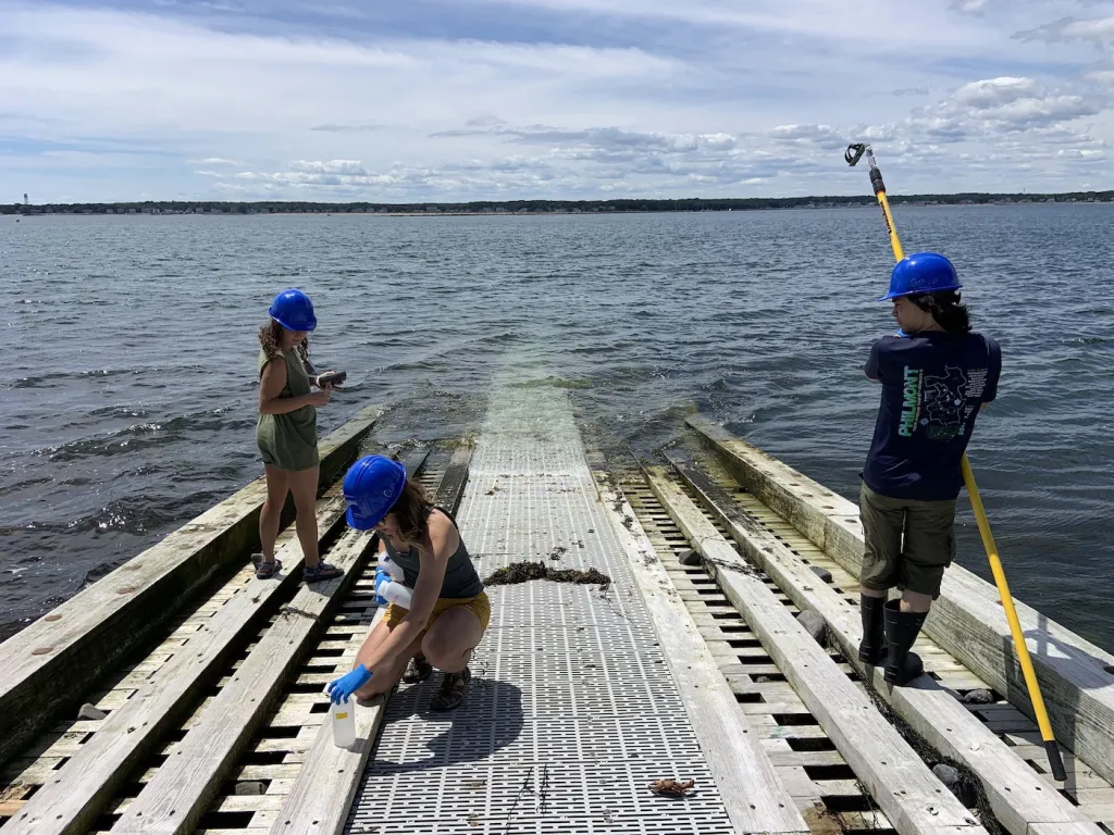 Students taking samples 2