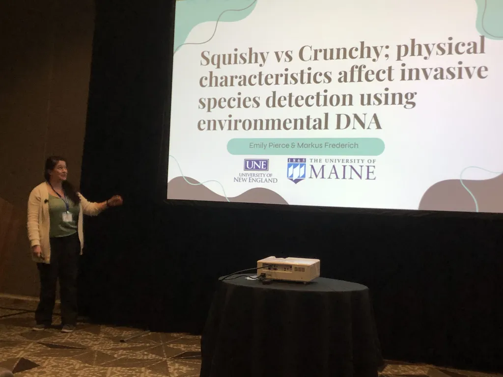 Emily Pierce presents her research
