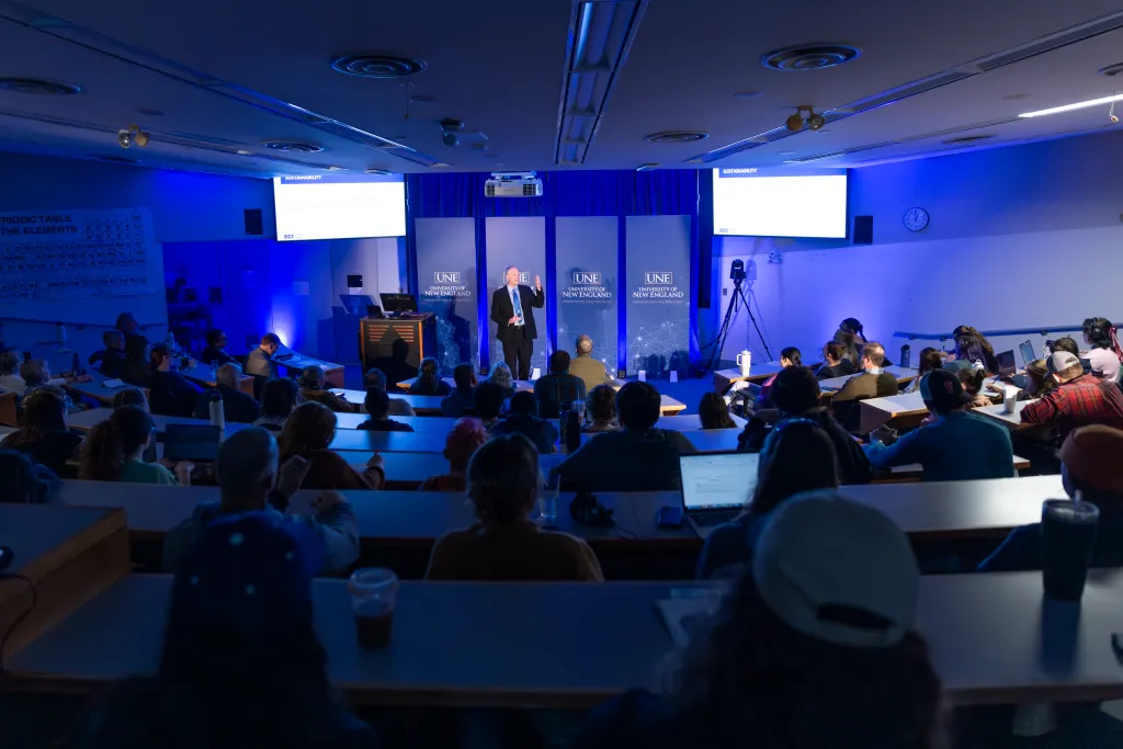 group at climate event