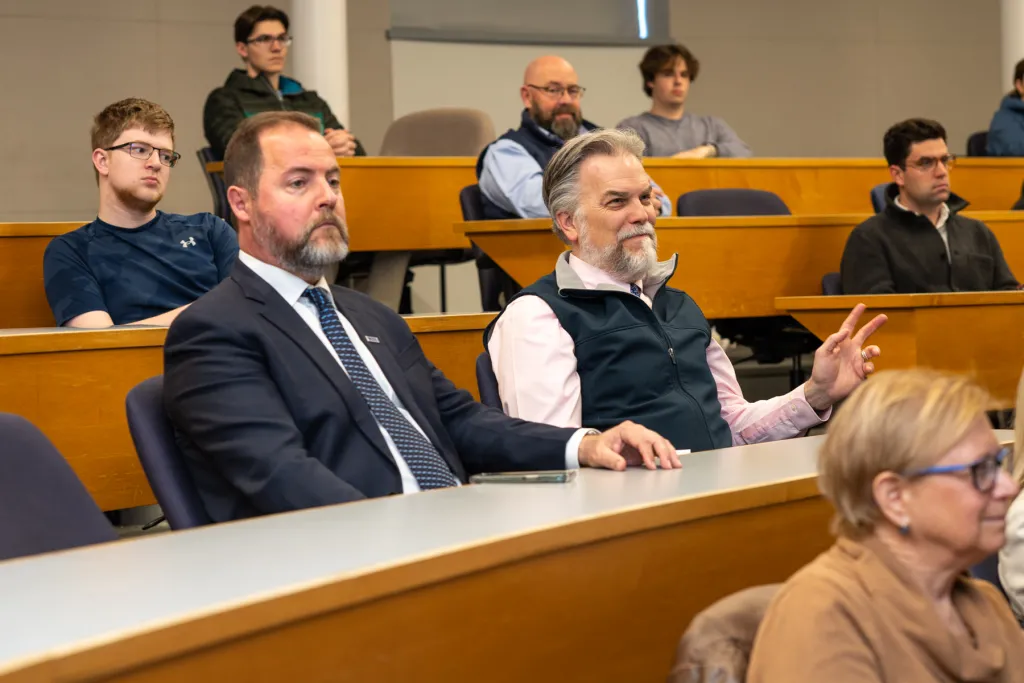 crowd engaged in lecture