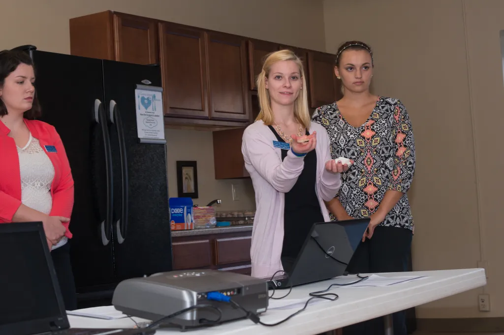 Cassidy Banville discusses denture cleaning