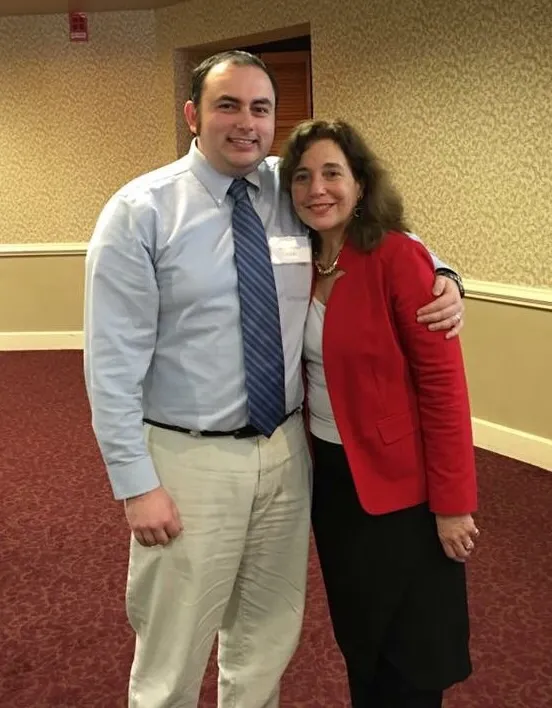 Scott McNeil with AOTA president Karen Jacobs