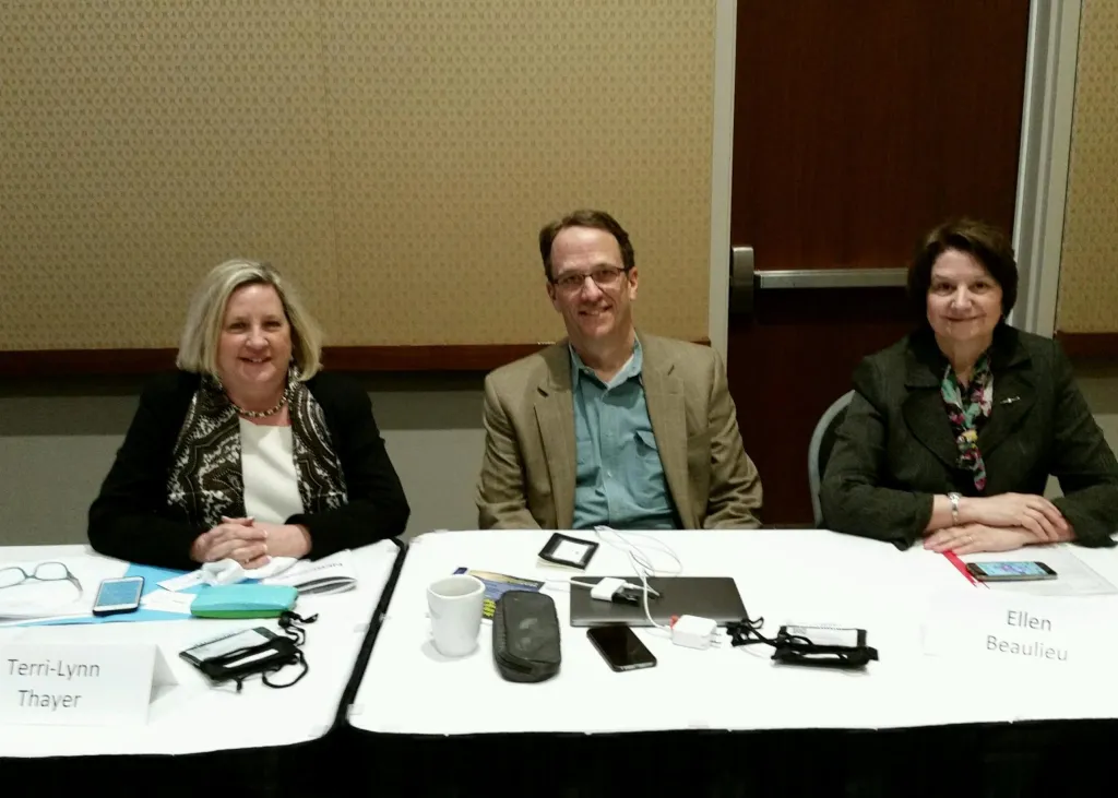 L to R: Dr. Terri-Lynn Thayer, Daniel Gregory, Dr. Ellen Beaulieu