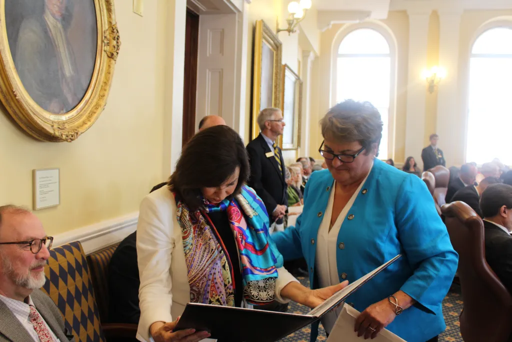 President Ripich and Senator Deschambault