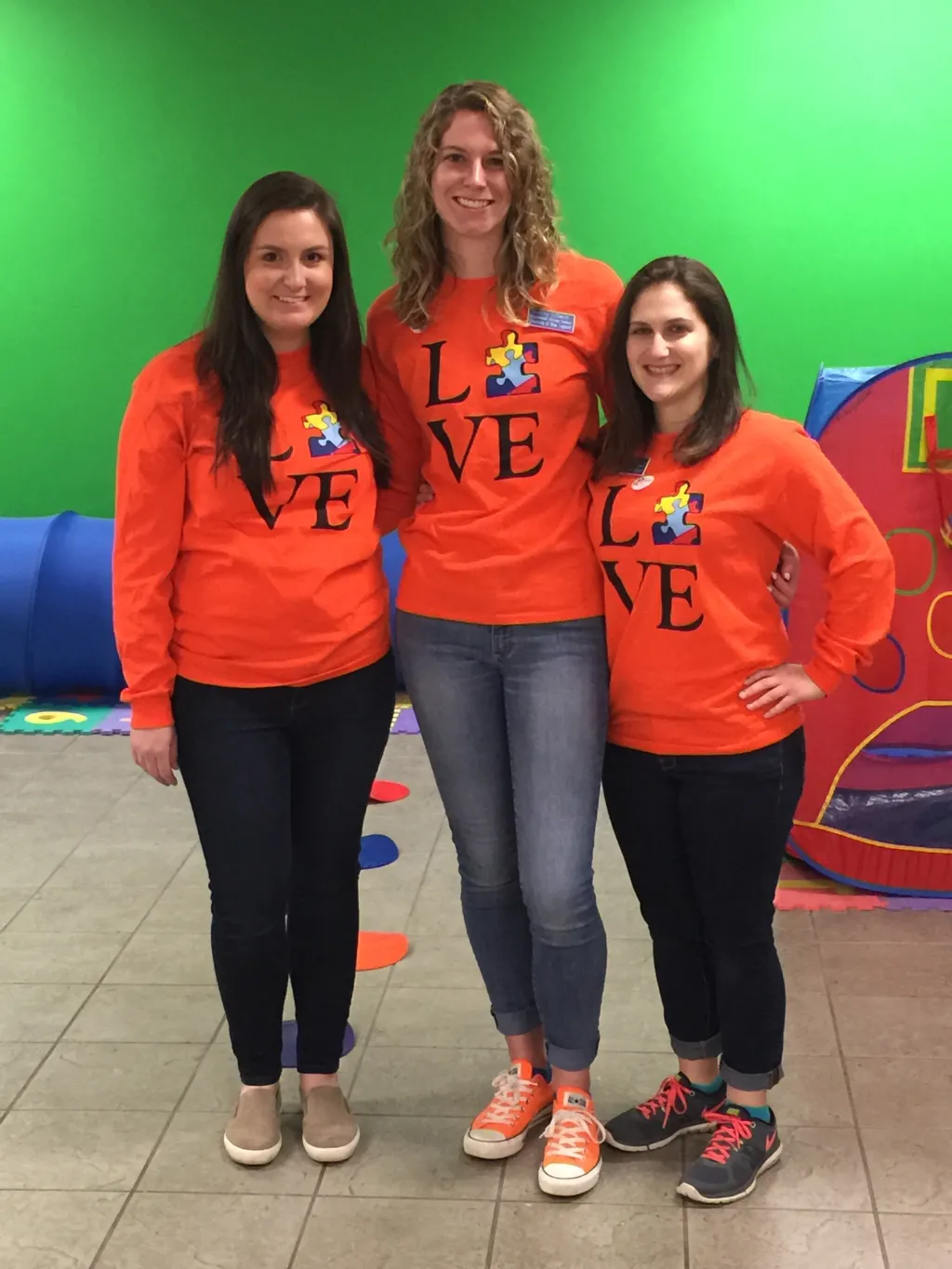 Student leaders Heather Tondreau, Kelsey Crowell and Yael Cadji (MSOT, 2017)