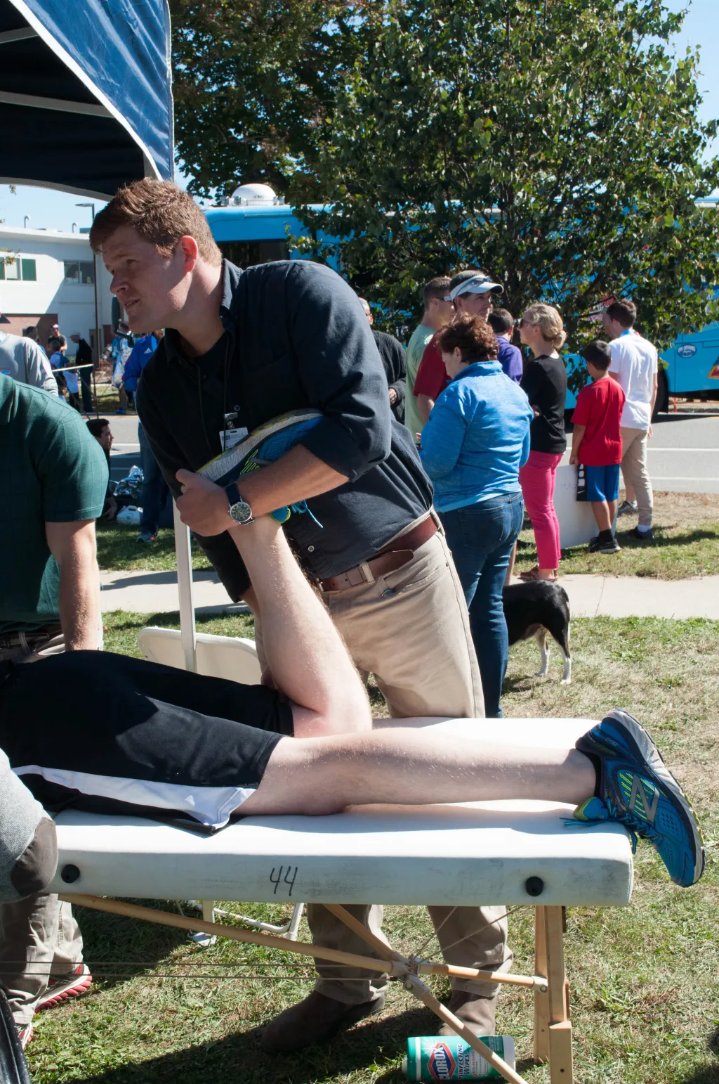 OMM treatment at the Maine Marathon