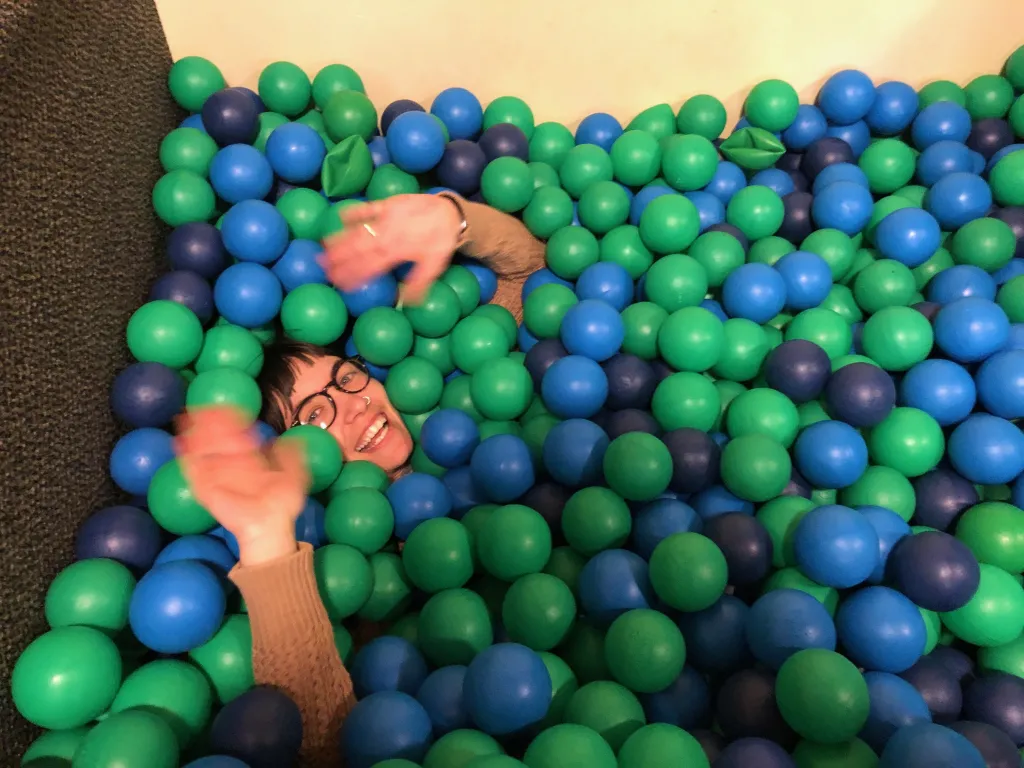 Students learned about sensory integration during a two-hour lab of learning, exploration and laughter 