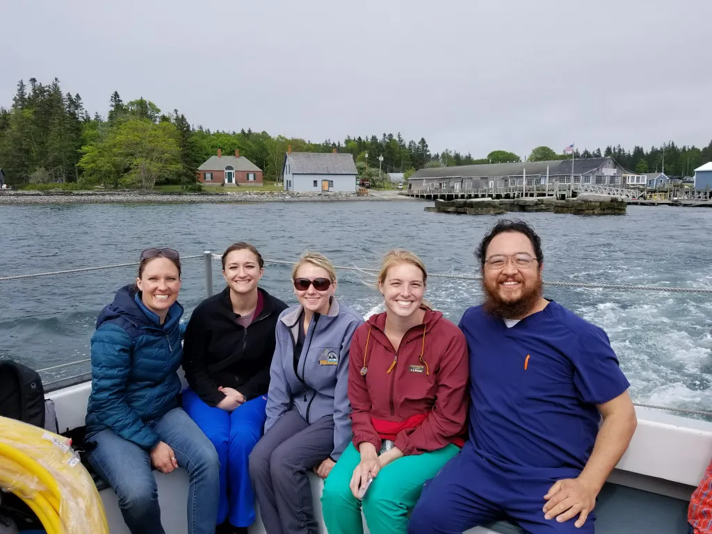 Timothy Oh and his team travel by boat for community outreach on nearby islands