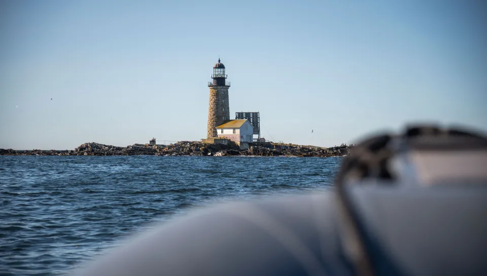 View of Halfway Rock Light Station from Casco Bay