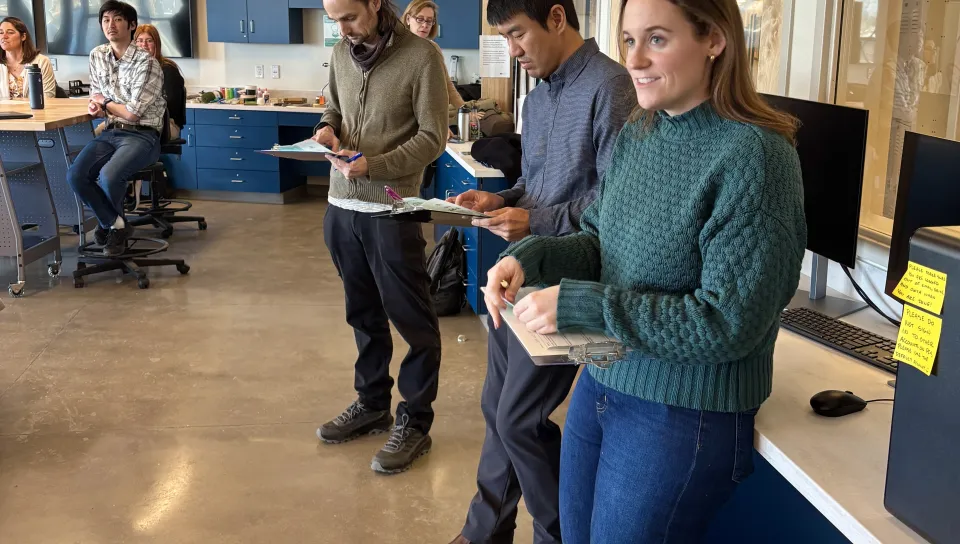 UNE students use innovation to enhance enclosures for happy eels