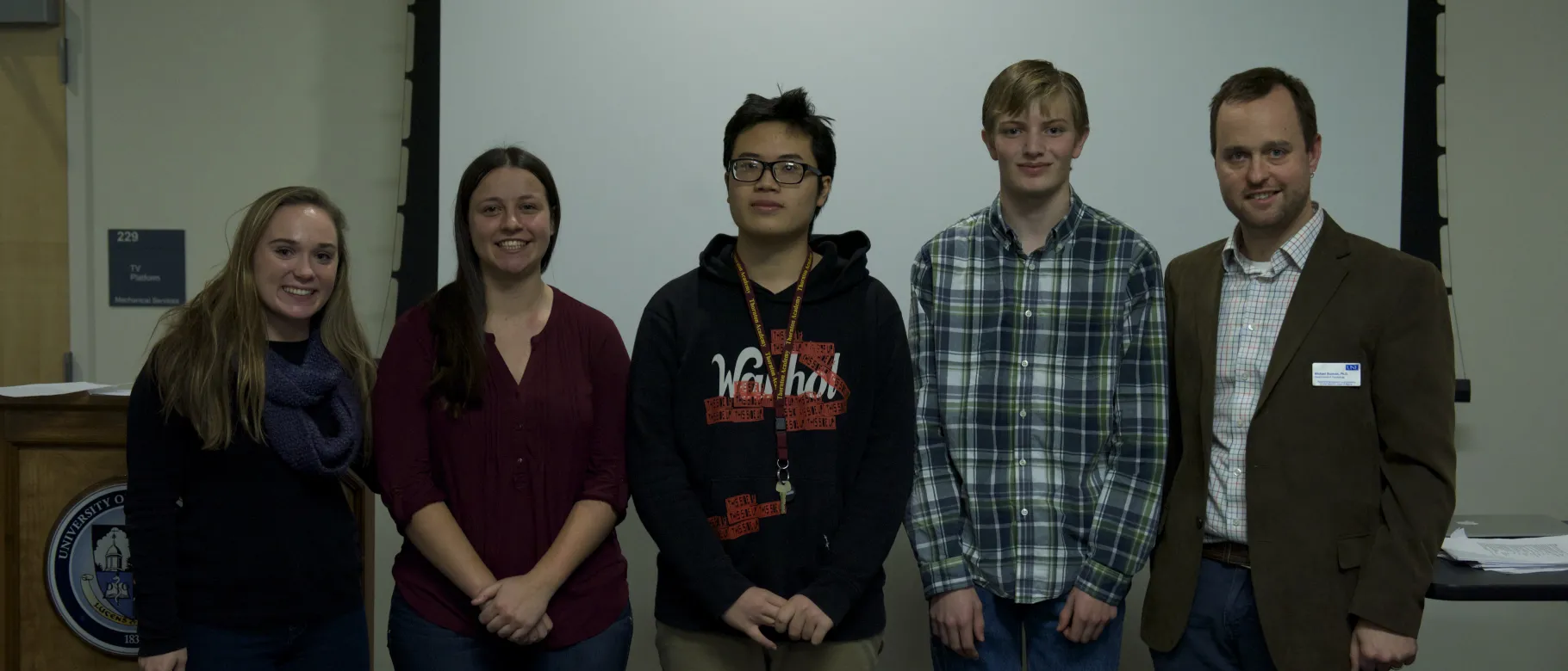 Haley Lawlor, Bao Nguyen, Jacob Bilsky, Elizabeth Roy and Mike Burman