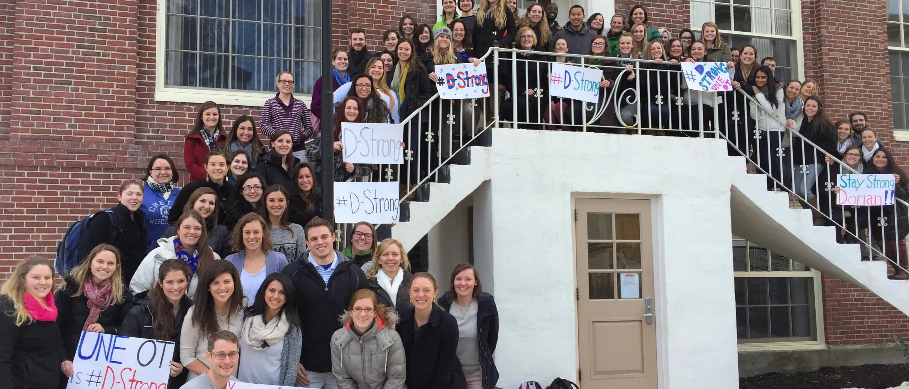 Occupational Therapy students show their support for 8 year-old Dorian Murray