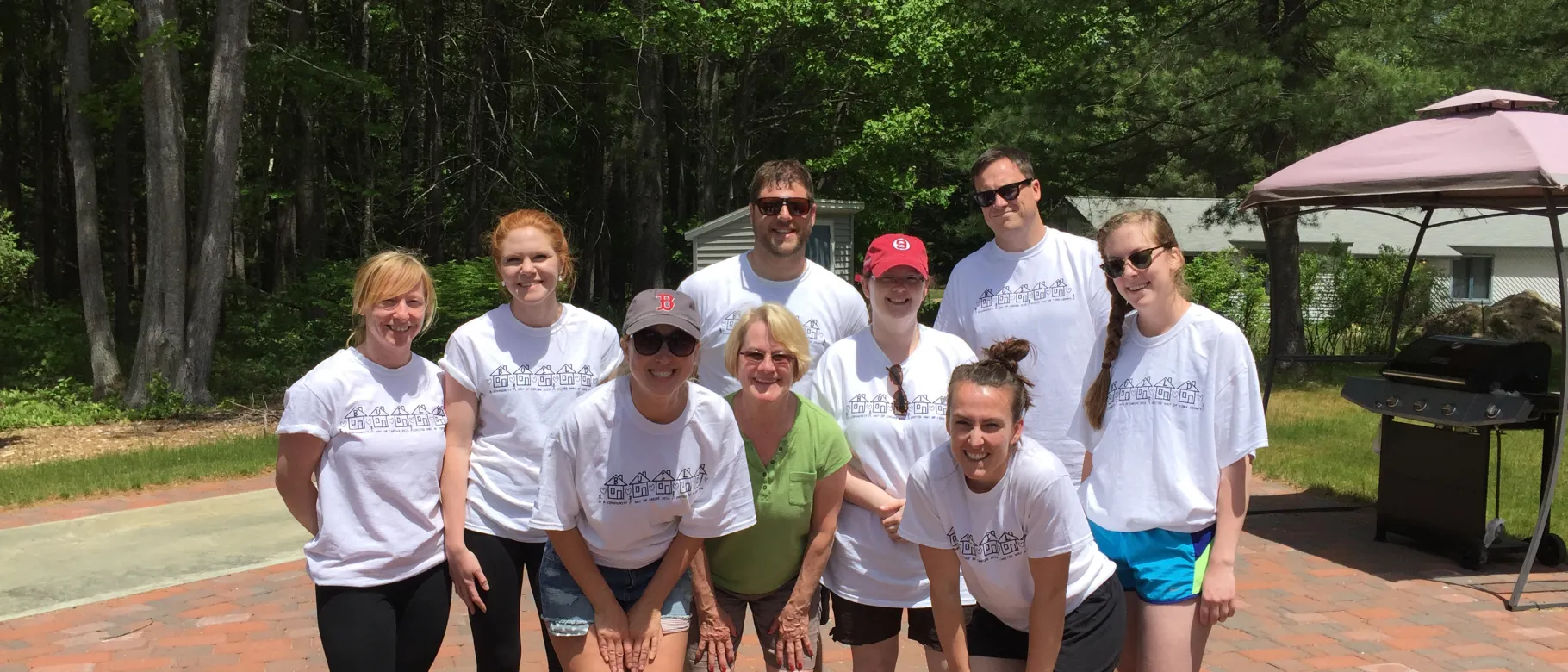 The staff of the Office of Graduate and Professional Admissions recently volunteered as part of the United Way's Day of Caring.