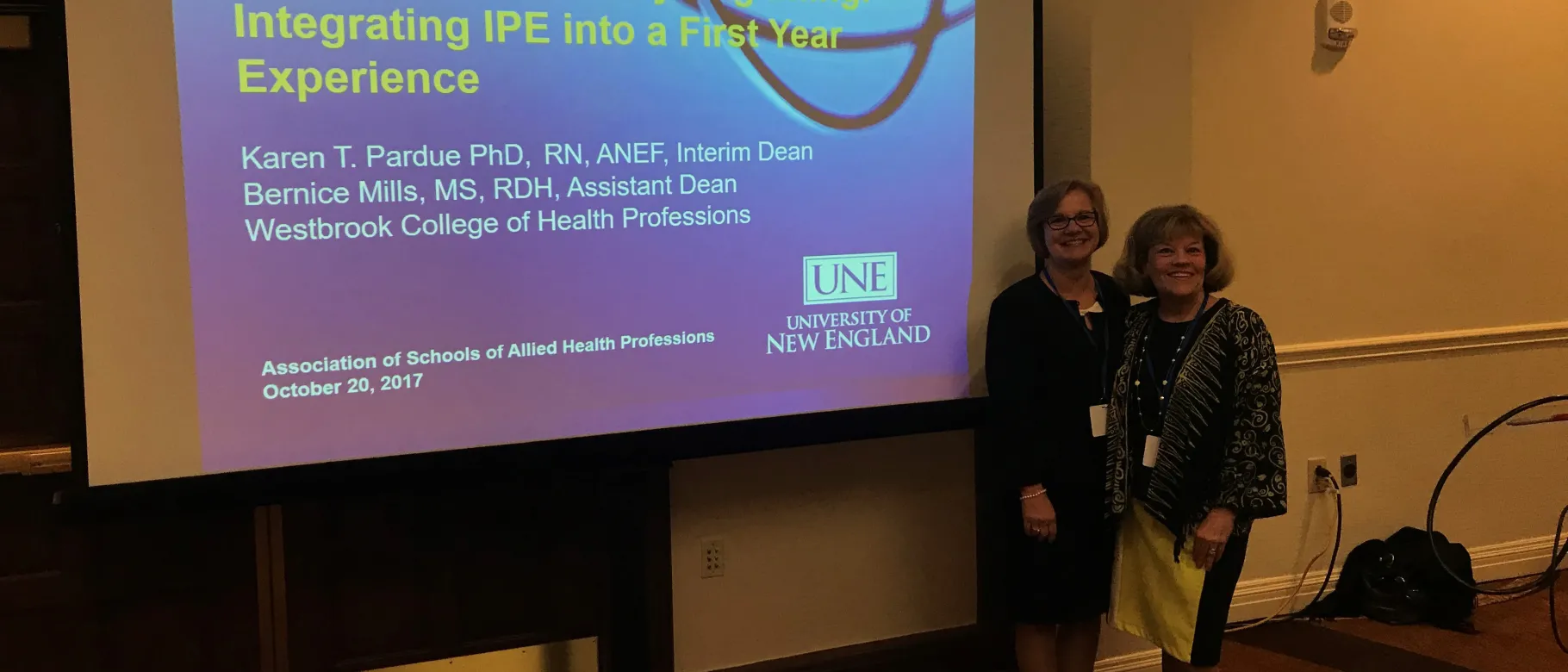 Karen Pardue and Bernice Mills present at Association of Schools of Allied Health Professions conference