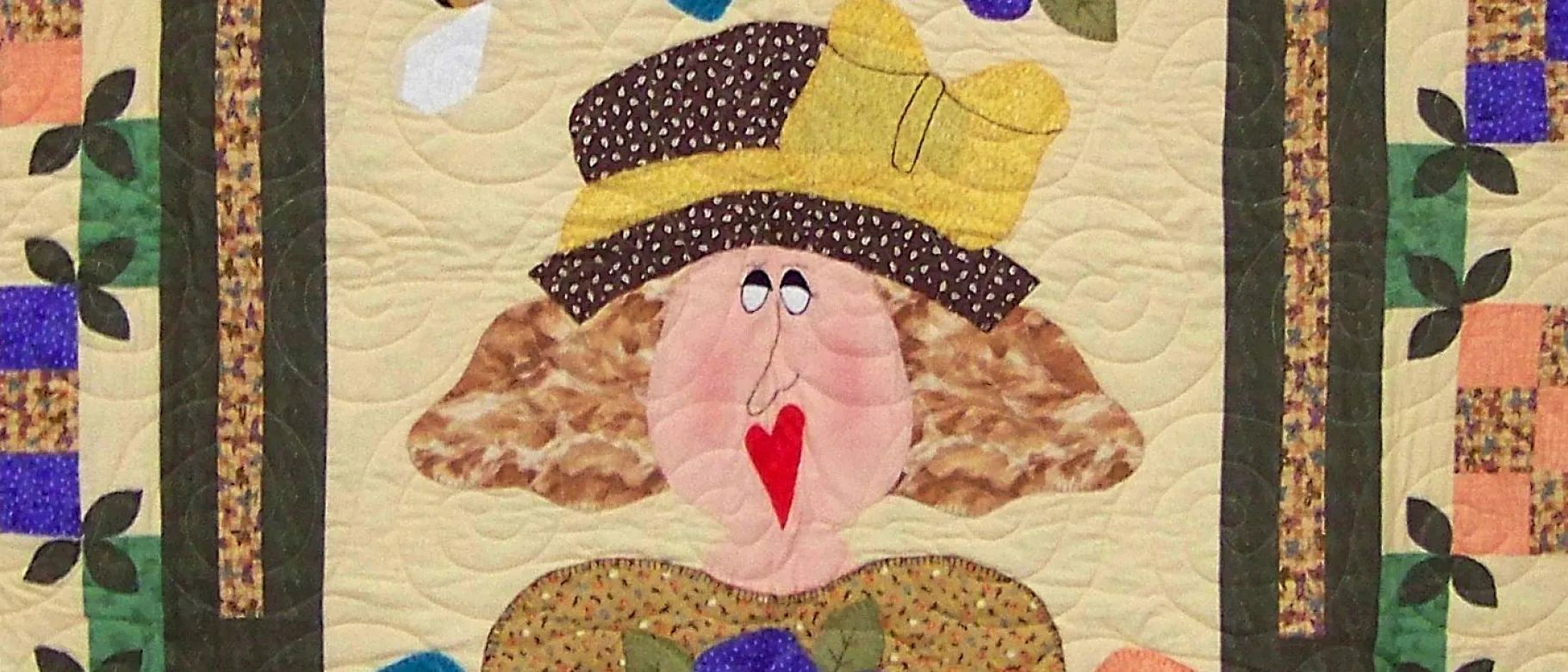 "A bee in my bonnet," (detail); by Georgette Sutton