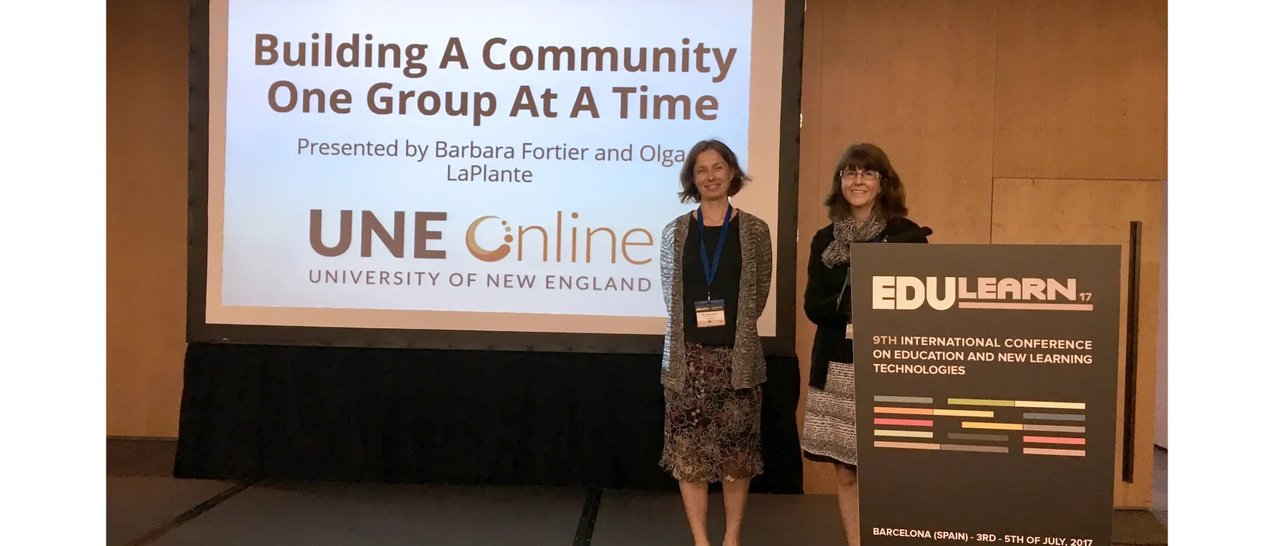 Barbara Fortier and Olga LaPlante