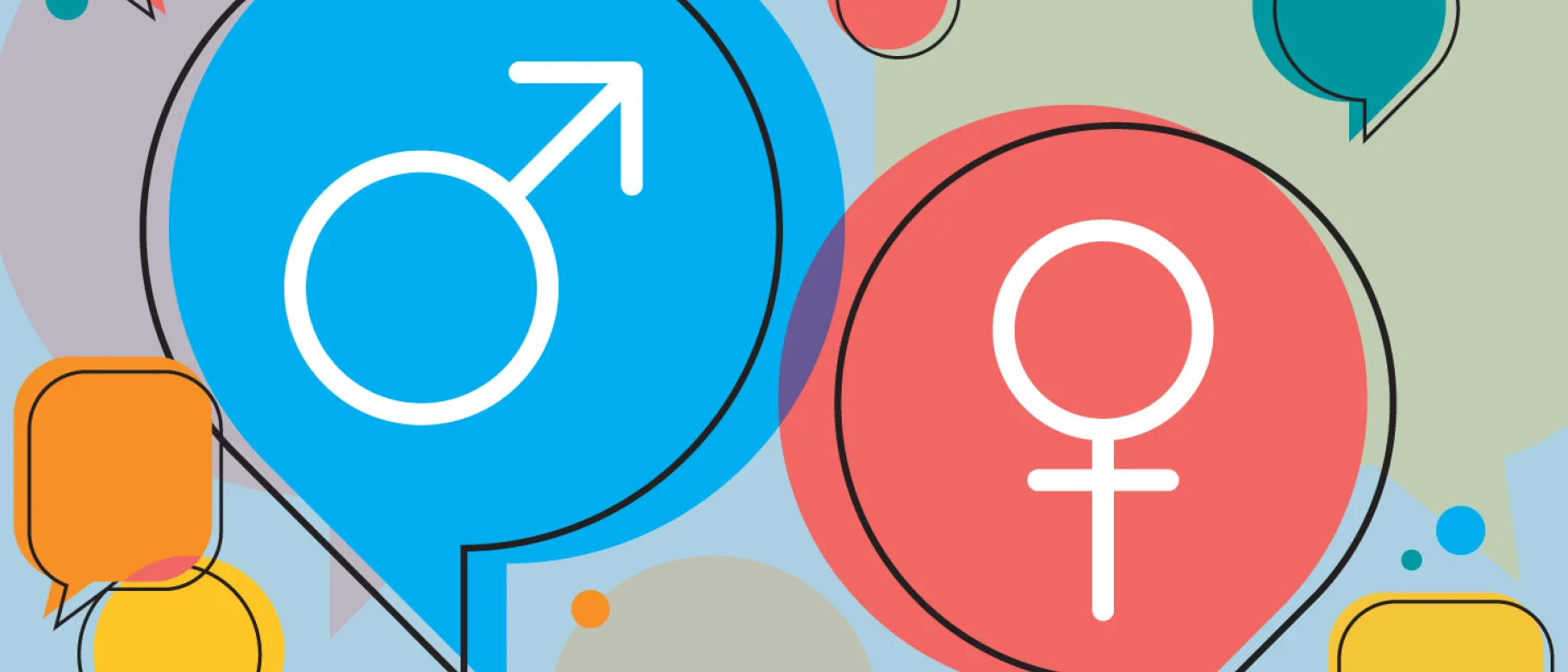 graphic of gendered language