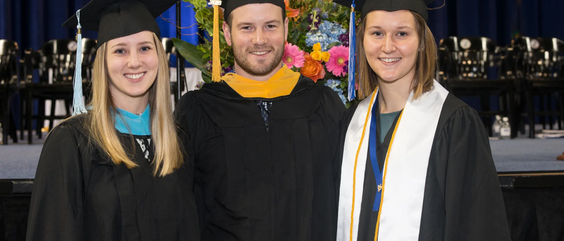 The Hanley graduates (L-R): Rachel, Ross and Sarah