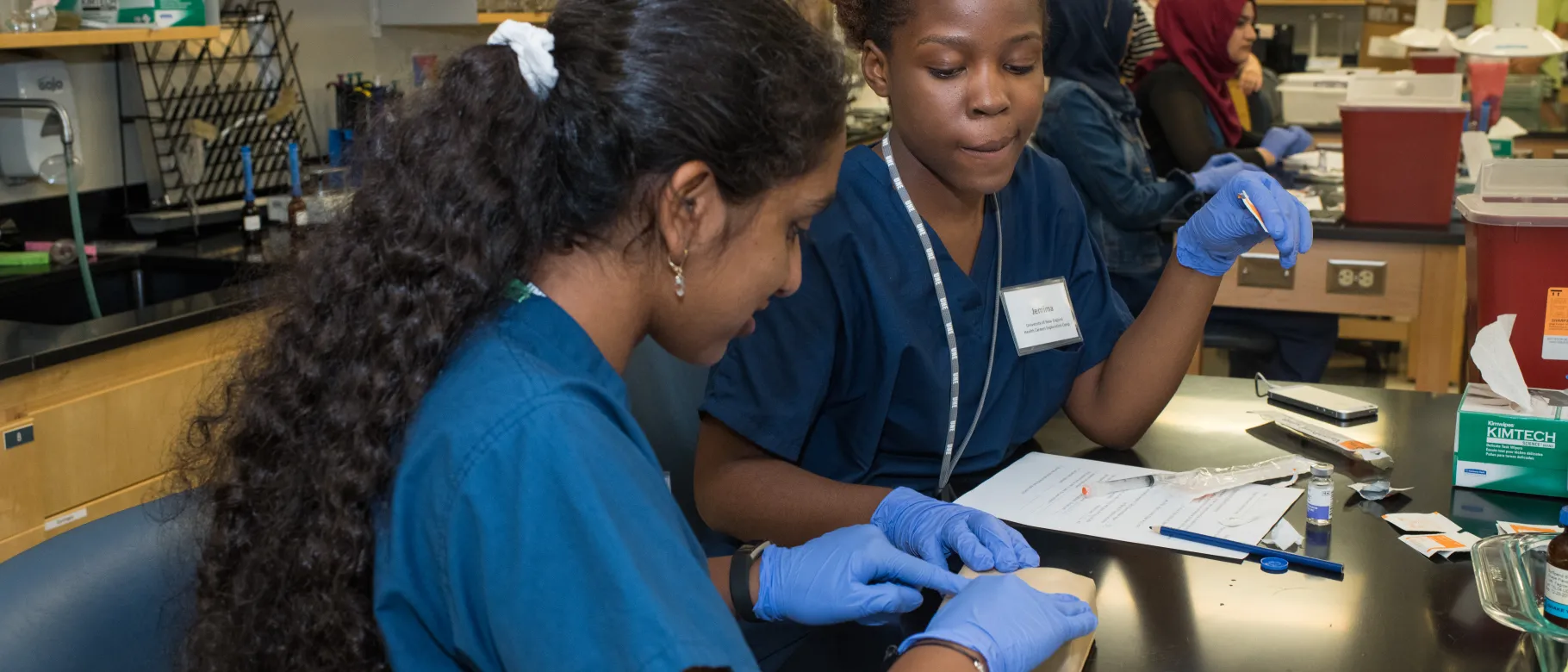 30 high school students attended UNE's inaugural Health Career's Exploration Summer Camp 