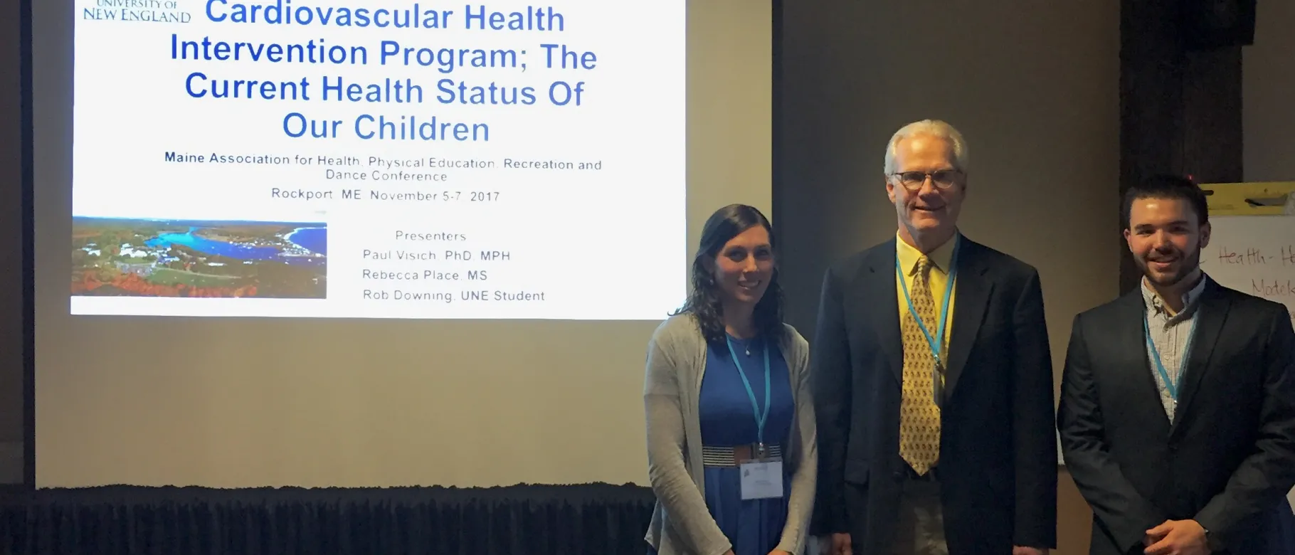 Paul Visich, Rebecca Place ’10, and Rob Downing ’18 presented their research