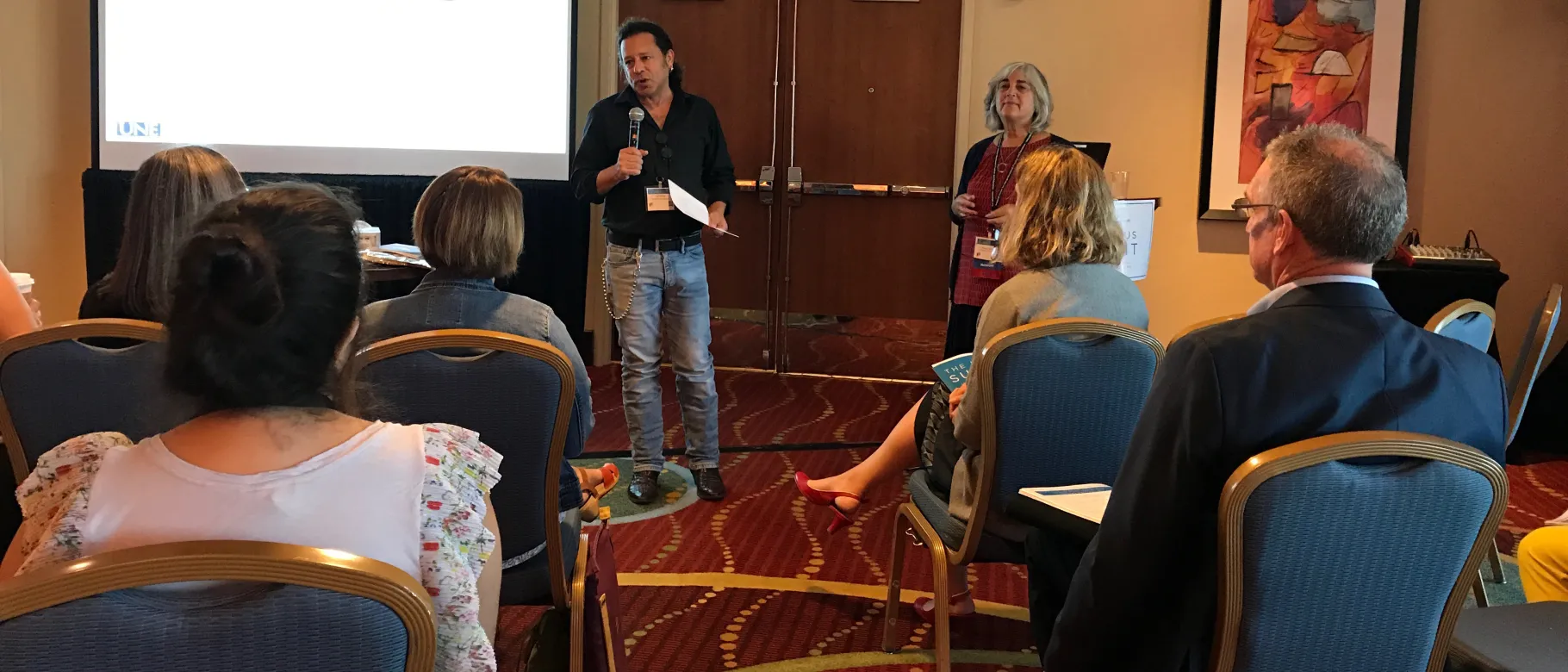 Shelley Cohen Konrad and Ted Meyer present at the Nexus Summit