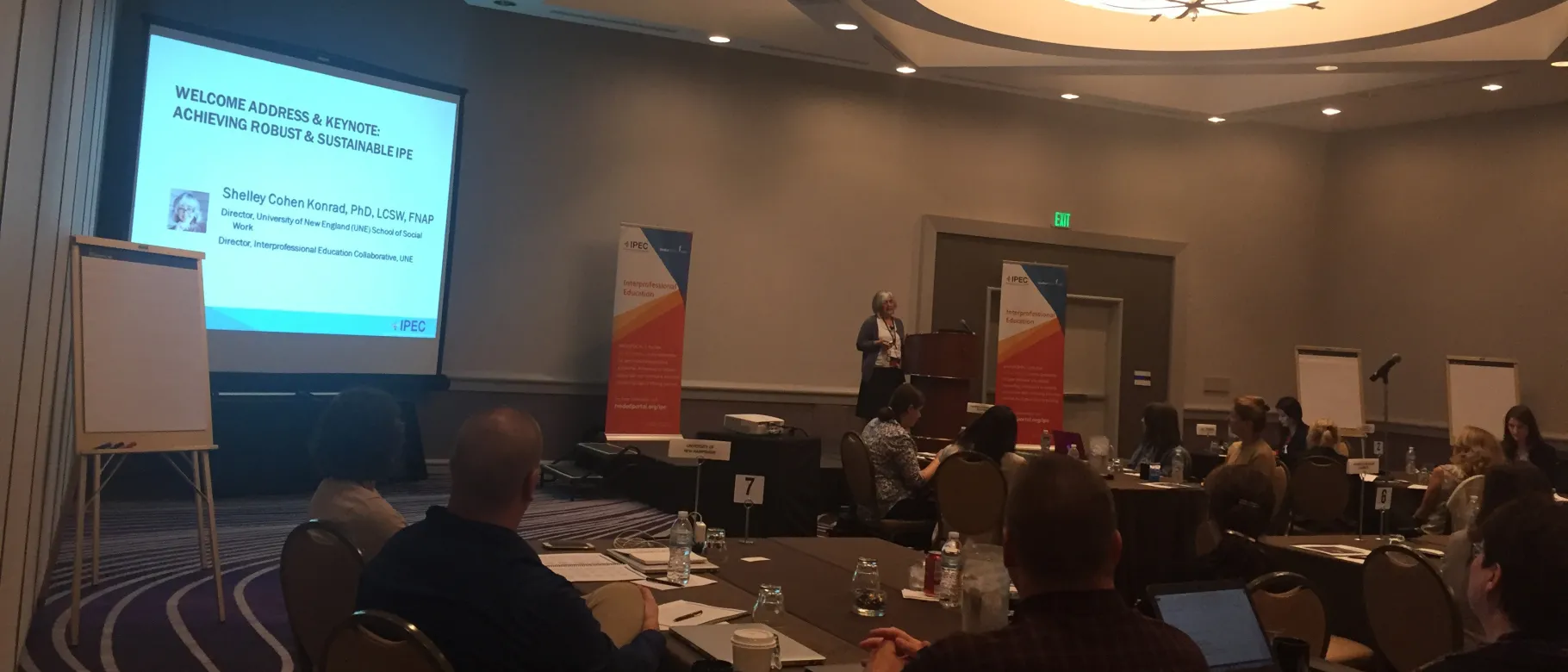 Shelley Cohen Konrad gives the keynote address at the National IPEC Institute