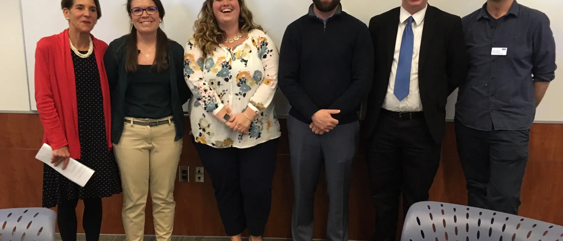 Panelists from the Athletes and Mental Health event are members of UNE's support services