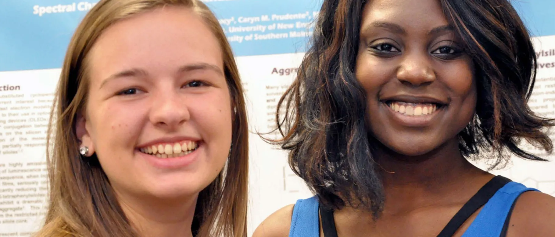 Mackenzie Anderson (Psychology, 2018) and Amanda Anderson (Neuroscience and Animal Behavior, 2018) at last year’s Summer Undergr