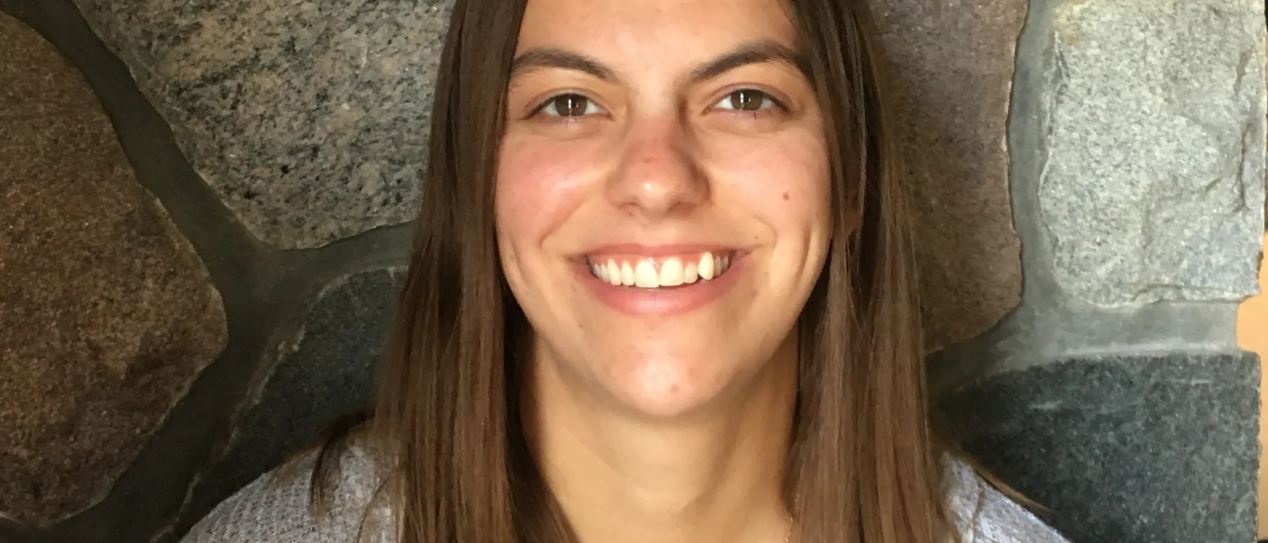 Sydney Helmbrecht is the first UNE graduate headed to BC under the agreement