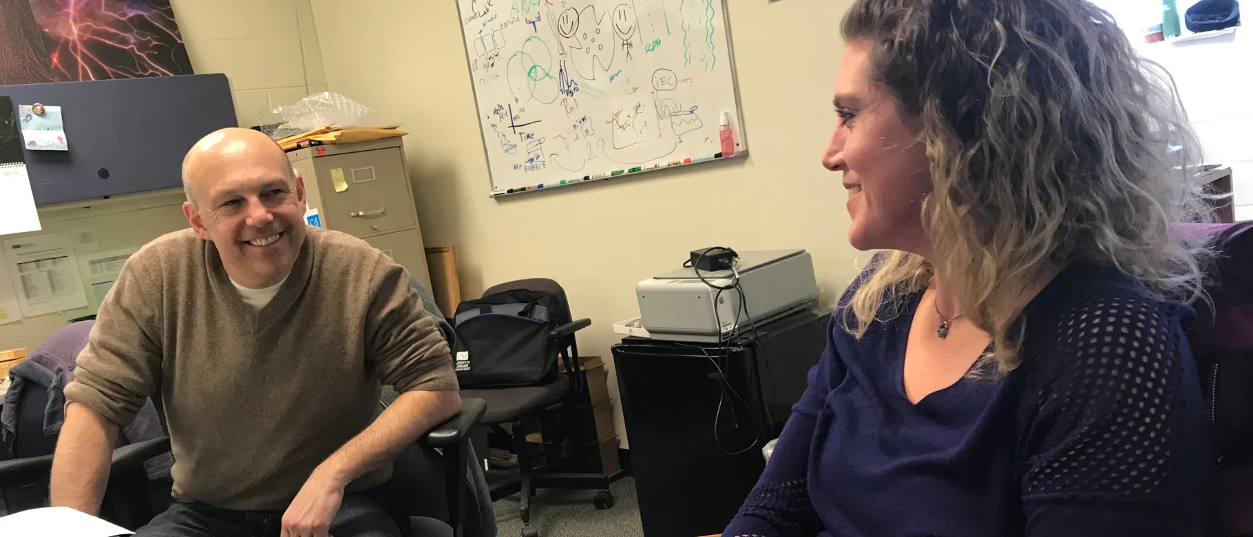 Derek Molliver and Diana Goode of the Molliver Lab