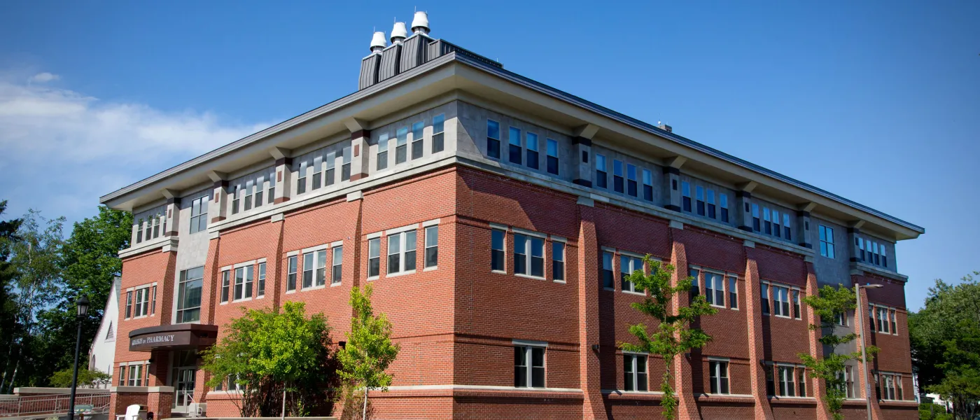 U N E College of Pharmacy building exterior