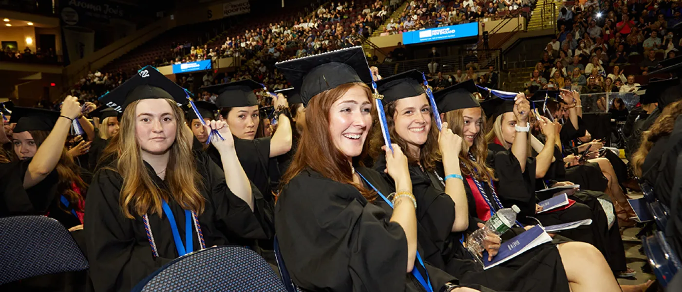 Graduates turn their tassel