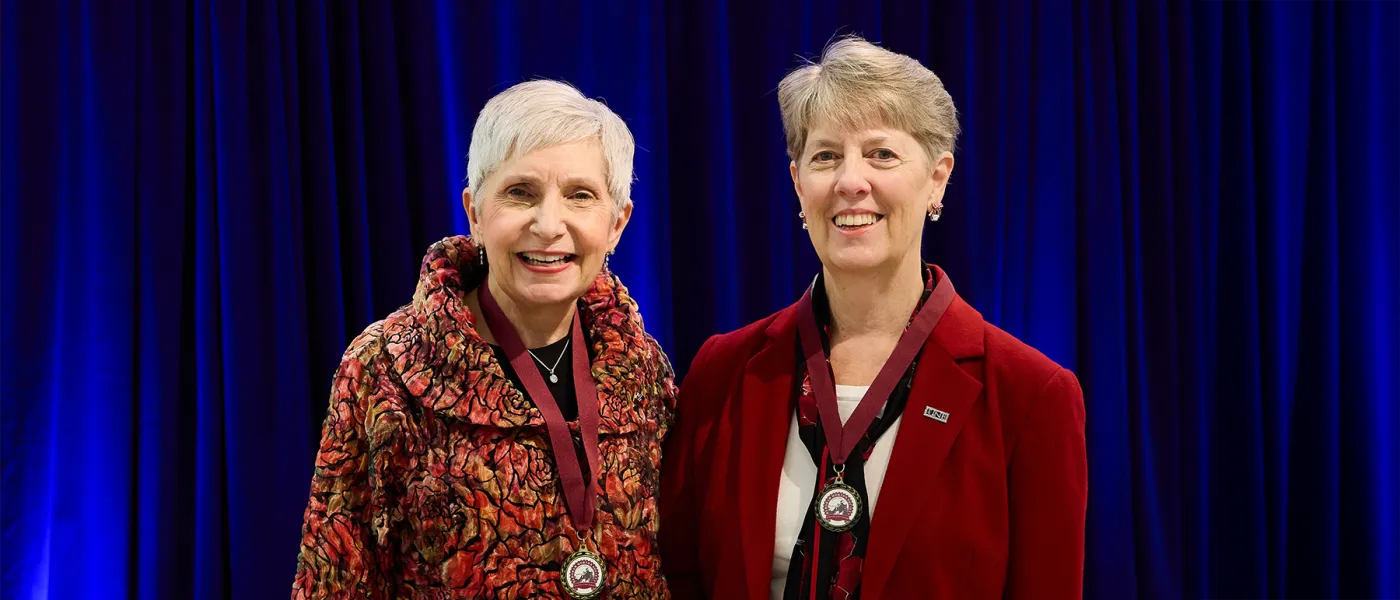 Deborah Morton Society awardees Karin Gregory and Diane Collins Field
