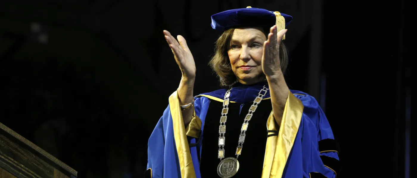 President Ripich at Commencement 2017