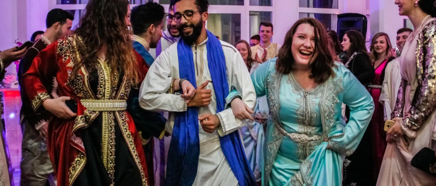 Student celebration at UNE Morocco