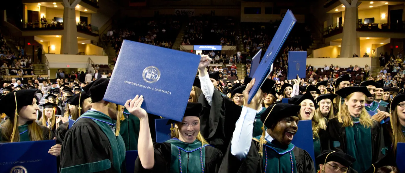 Students celebrate at Commencement 2017