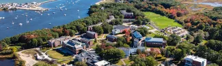 aerial image of the biddeford campus