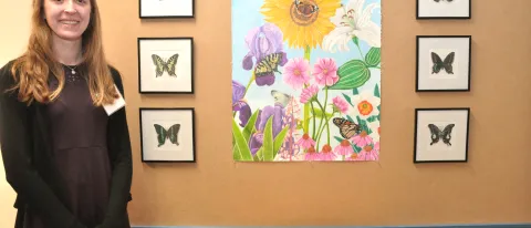 Rebecca Sherrier, winner in the Art Display category