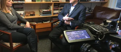 Vice President Majid is interviewed by 'WCSH' 