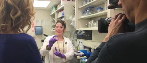 Meghan May is interviewed by WGME