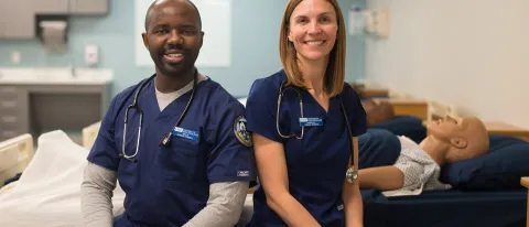 UNE's nursing graduates passed the National Council Licensure Examination (NCLEX) with a rate of 98.9 percent, surpassing the na
