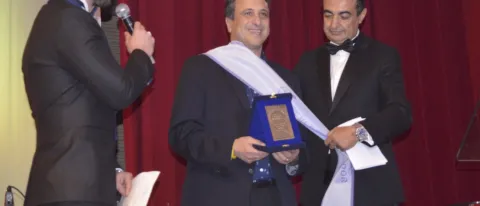 Anouar Majid receives peace ambassador award at Ibn Battuta International Festival