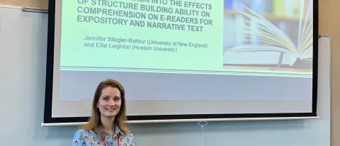 Jennifer Stiegler-Balfour recently presented in Manchester, New Hampshire at the annual NEPA conference