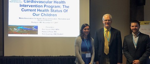 Paul Visich, Rebecca Place ’10, and Rob Downing ’18 presented their research