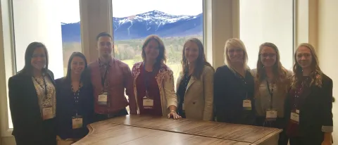 UNE Doctor of Physical Therapy students with Assistant Clinical Professor Amy Litterini