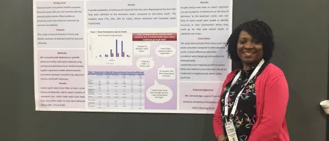 Titilola Balogun presented, “Detained Latino youth: a need for connection to community resources” 