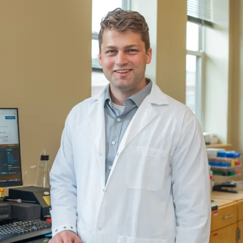 Headshot of U N E student Peter Swanson